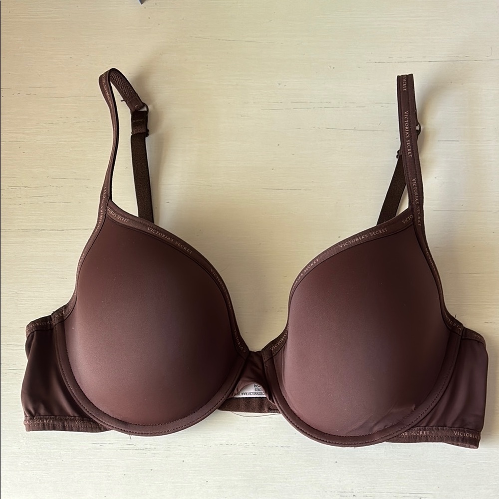 Victoria’s secret t shirt lightly lined demi bra - brown 36C